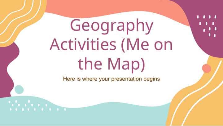 Geography Activities (Me on the Map)