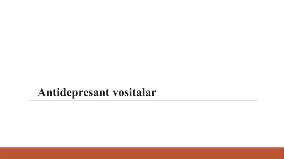 Antidepresant vositalar.ppt