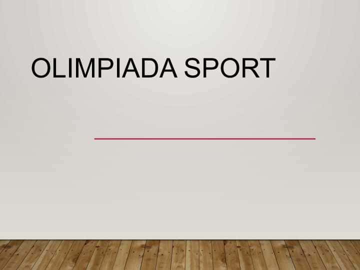Olimpiada SPORT