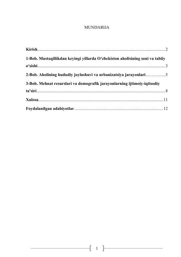 Mustaqillikdan keyingi yillarda Oʻzbekiston aholisining soni va tabiiy oʻsishi