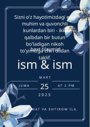tuy taklifnomasi