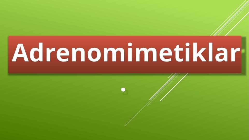 Adrenomimetiklar