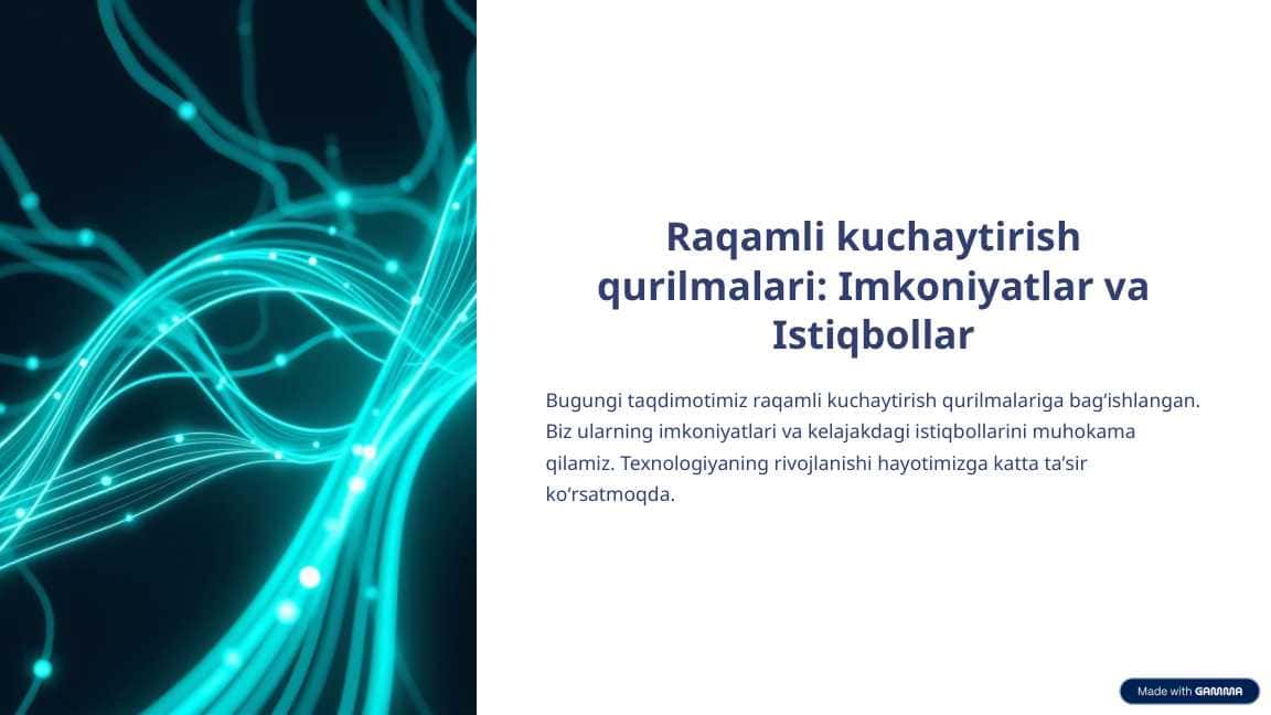 Raqamli kuchaytirish qurilmalari: imkoniyatlar va istiqbollar