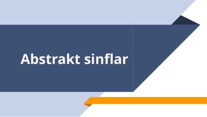 Abstrakt sinflar