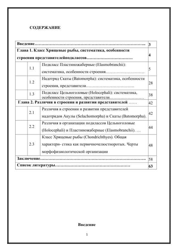 Класс Хрящевые рыбы, систематика, особенности строения представителей подклассов