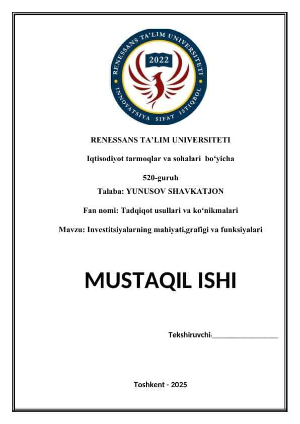 Investitsiyalarning mahiyati,grafigi va funksiyalariInvestitsiyalarning mahiyati,grafigi va funksiyalariInvestitsiyalarning mahiyati,grafigi va funksiyalari