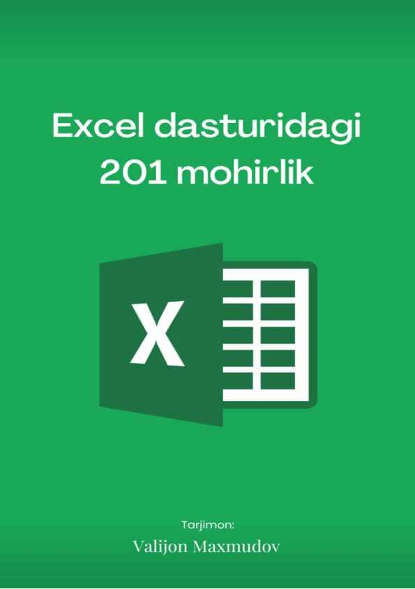 Excel dasturidagi 201 mohirlik