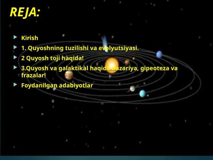 Quyoshning tuzilishi va evolyutsiyasi