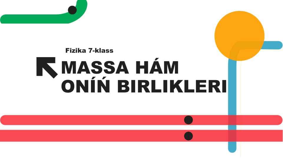 Massa hám onıń birlikleri