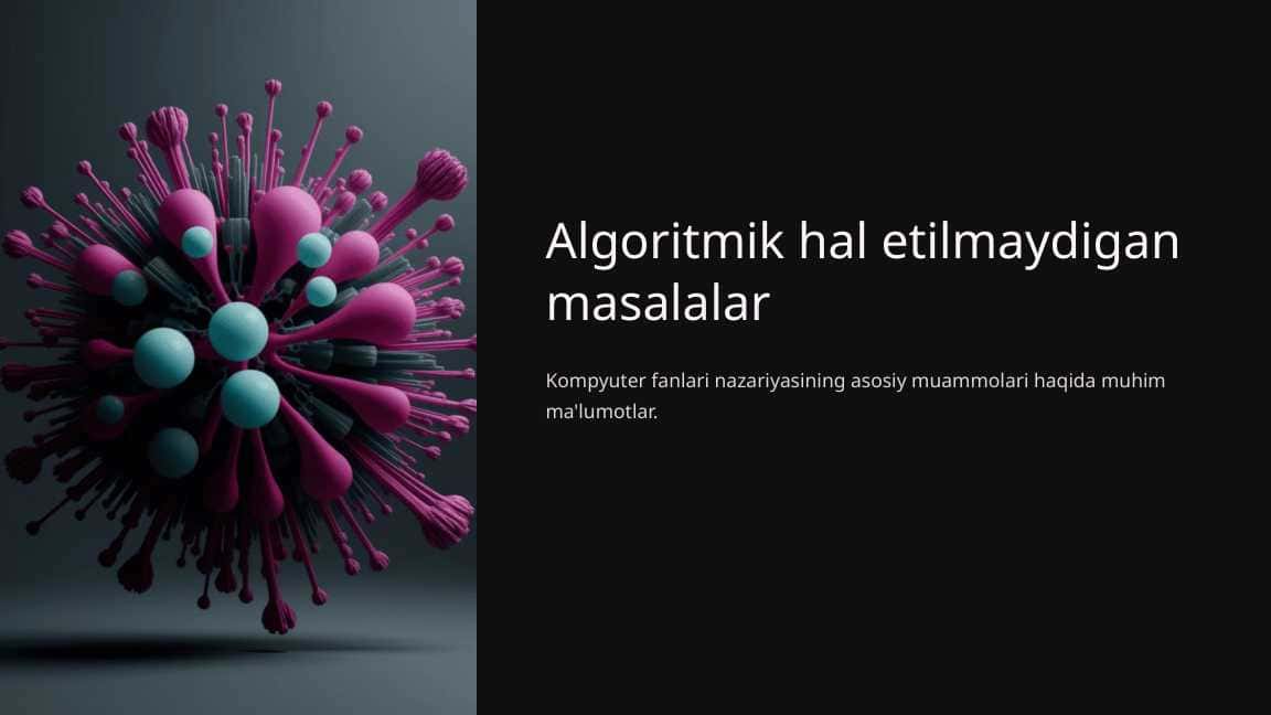 Algoritmik hal etilmaydigan masalalar