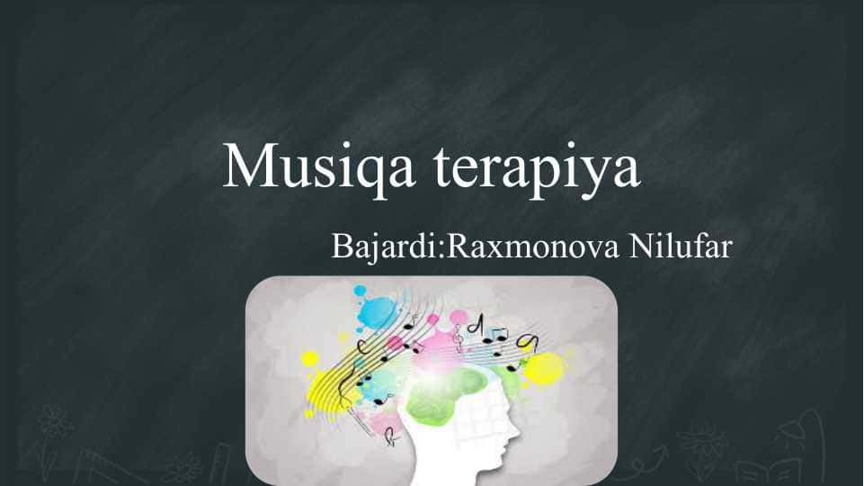 Musiqa terapiya slayd