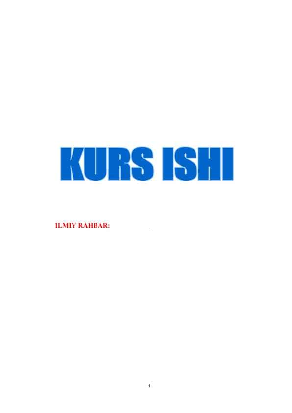 Maktabgacha yoshdagi bolalarga tabiatdagi o‘simlik va hayvonlarning bir-biriga bogʻliqligini tushuntirish usullari (KURS ISHI)