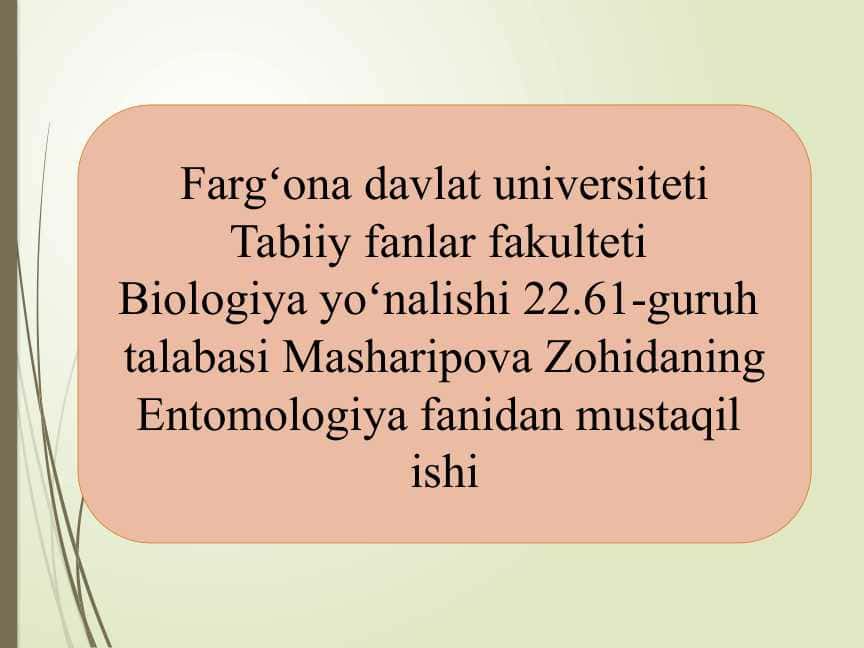 hasharotlar xilma-xilligi va uni baholash uslublari