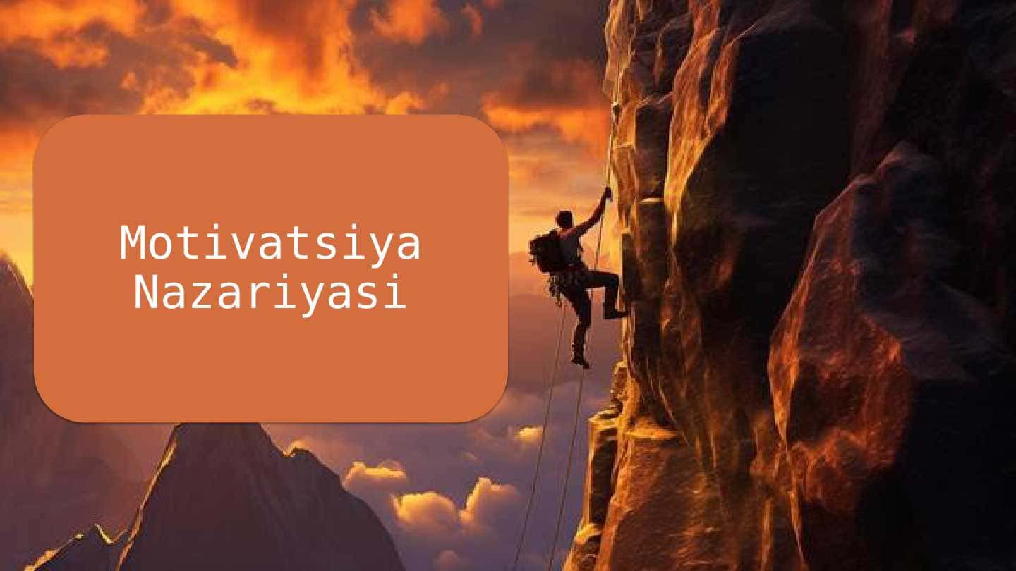 Motivatsiya Nazariyasi