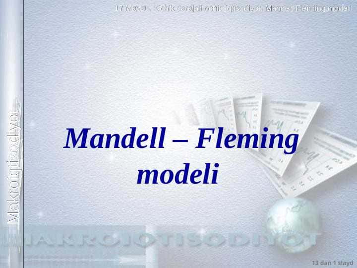 Mandell – Fleming modeli pptx