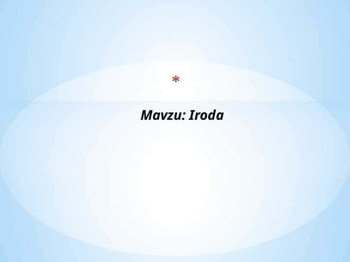 Iroda