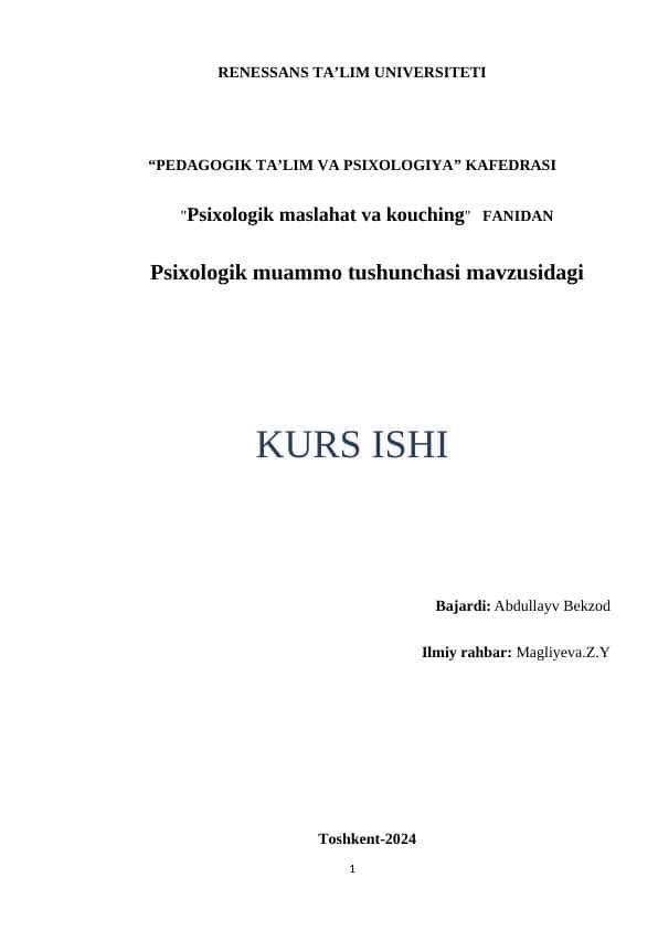 Psixologik muammo tushunchasi kurs ishi.docx