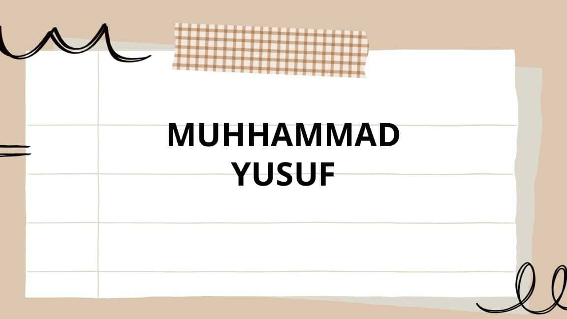 Muhammad yusuf