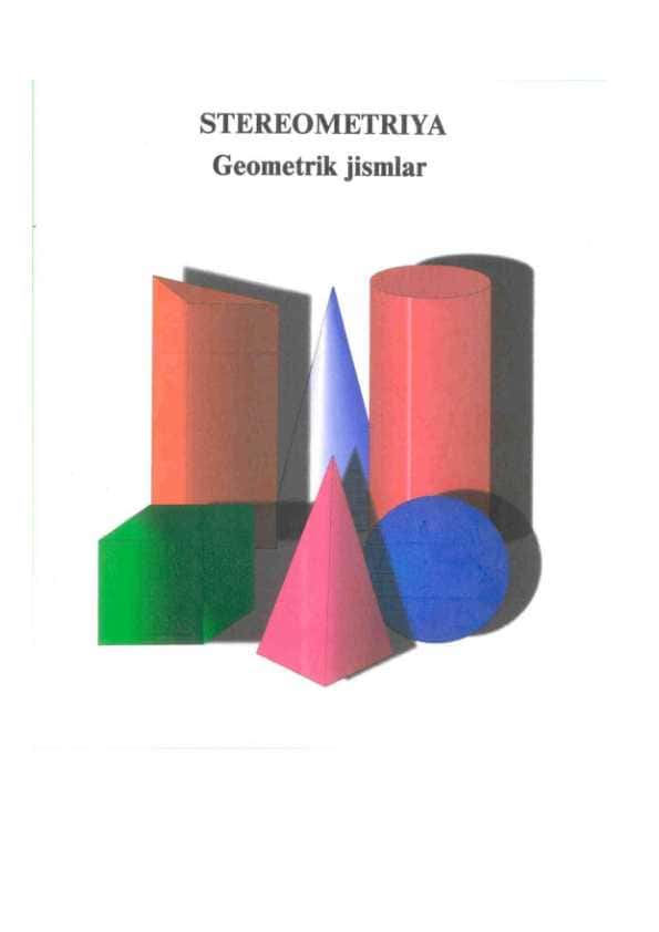 Stereometriyani o‘qitishda ishlatiladigan ko‘rgazmali materiallar (PDF)