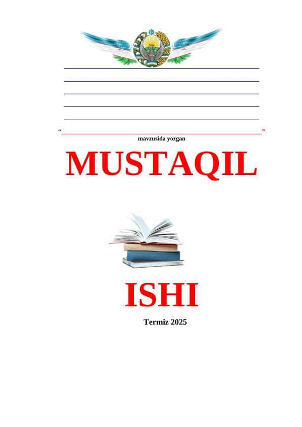 O'ZBEKISTON RESPUBLIKASI MEHNAT KODEKSI