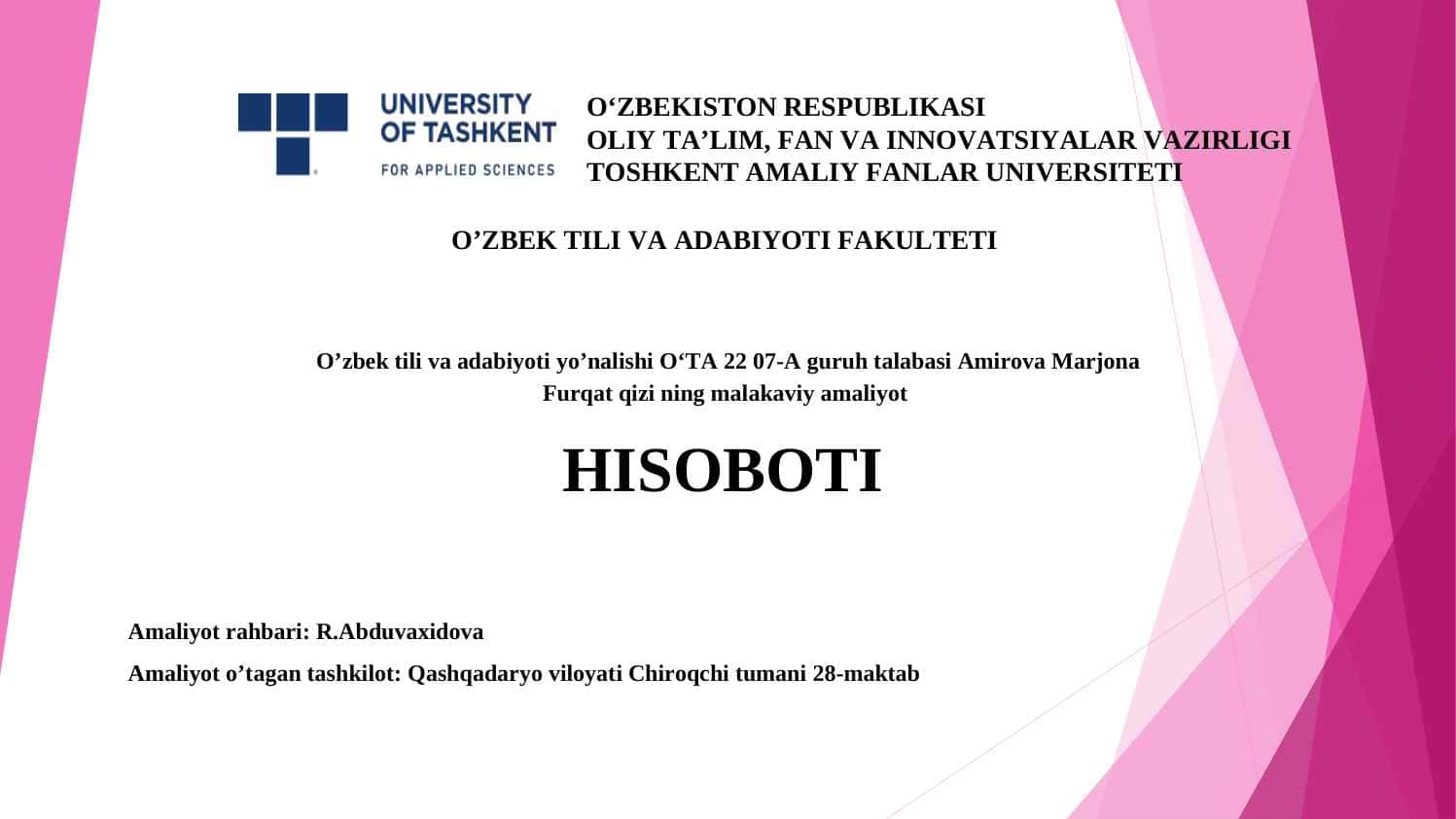 Amaliyot hisobi