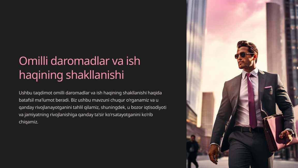 Omilli daromadlar va ish haqining shakllanishi