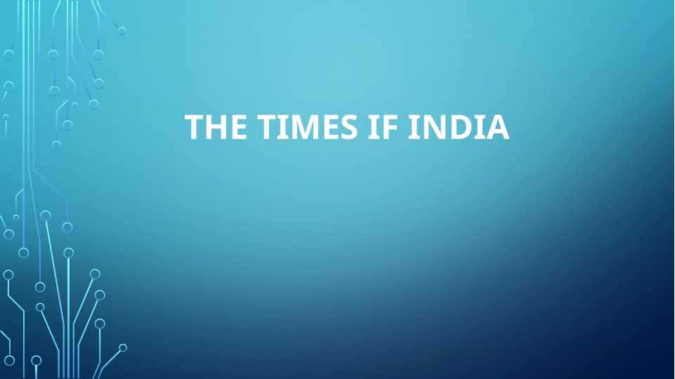 Hindiston jurnalistikasi -- The Times If india