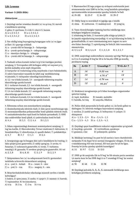 Variant 3 (2025 2026)