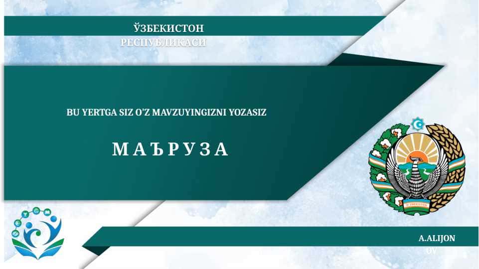 Prezintatsiya uchun namuna