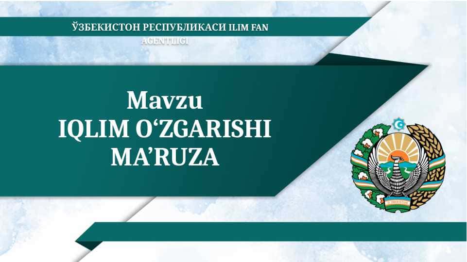 Iqlim o'zgarishi 2025
