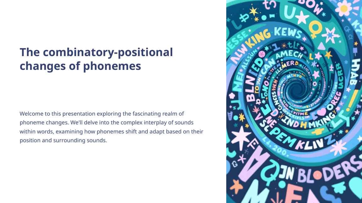 The combinatory-positional changes of phonemes