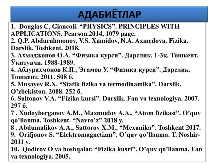 Моddiy nuqta kinematikasi