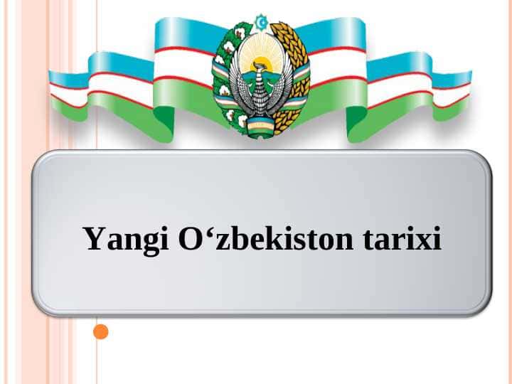 Yangi O‘zbekiston tarixi