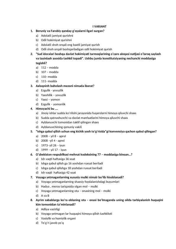 Huquq test 2