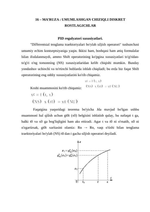Umumlashgan chiziqli diskret rostlagichlar
