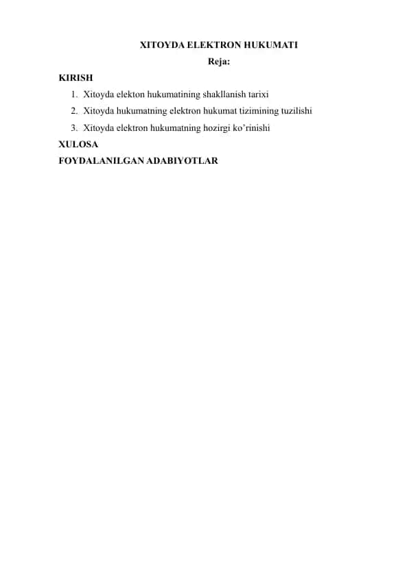 Xitoyda elektron hukumati