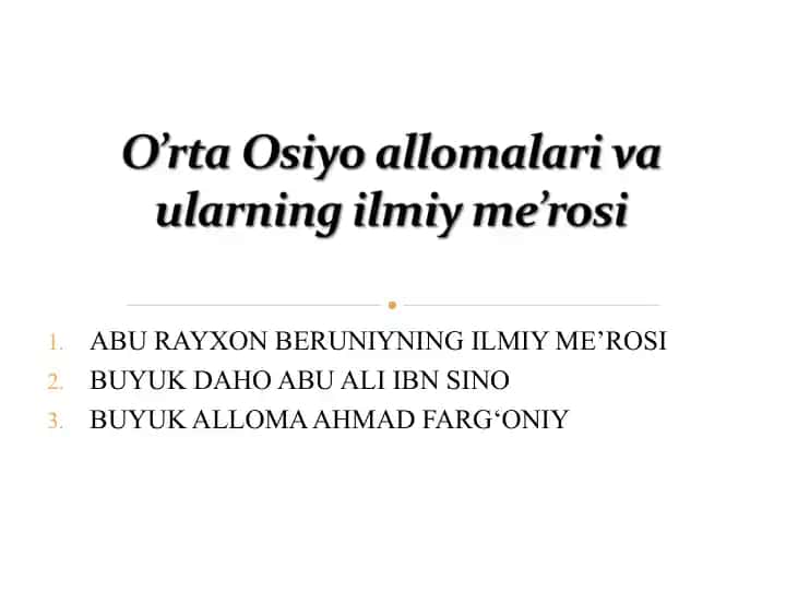 ABU RAYXON BERUNIYNING ILMIY ME’ROSI
