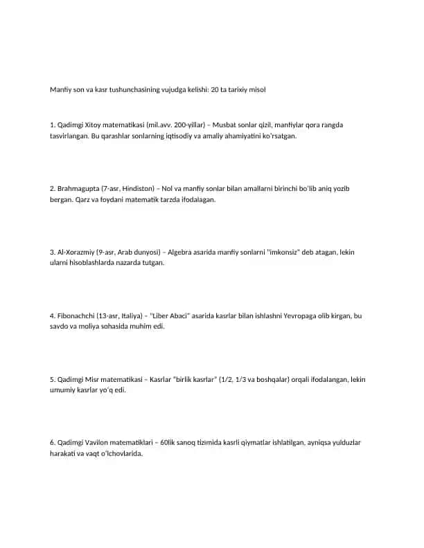 matematik ma'lumot