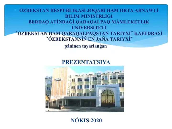 Tariyxíy qalalar. Mádeniyat hám kórkem óner tarawınıń rawajlanıwı.