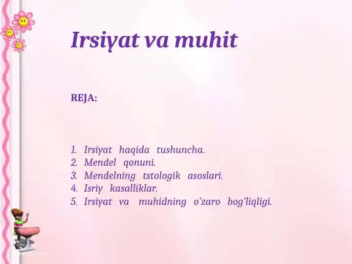 Irsiyat va muhit