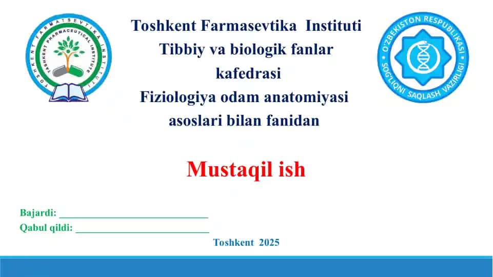 15. Oliy asab faoliyati. I.P.Pavlovning ta'limoti. Taqdimot, 18 bet