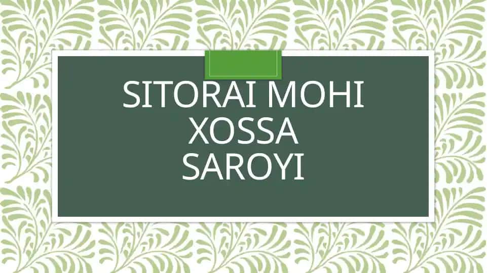 Sitorai Mohi Xossa Saroyi