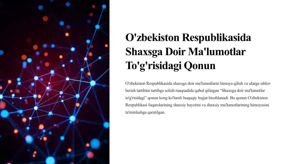 Shaxsga Doir Ma'lumotlar To'g'risidagi Qonun