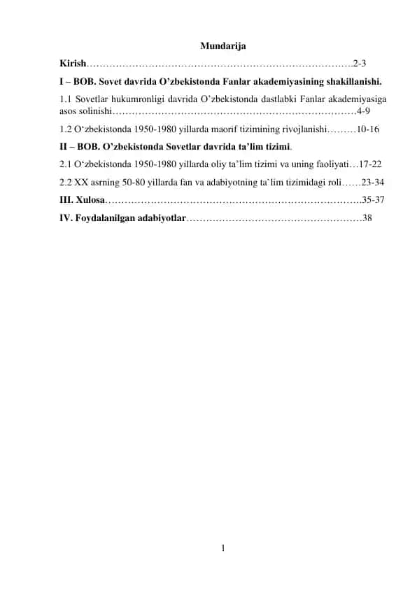 Sovet davrida xalq ta’limi tizimi rivojlanishi