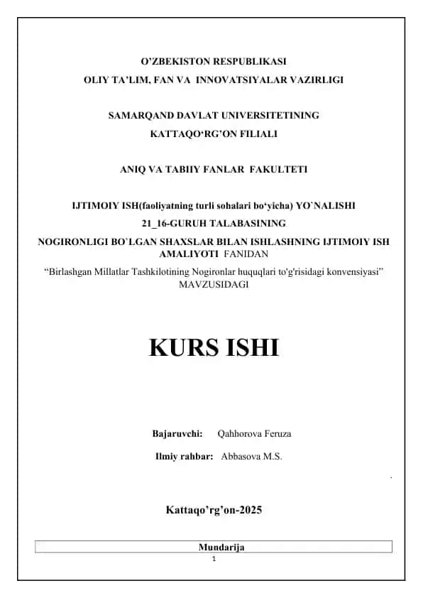 Birlashgan Millatlar Tashkilotining Nogironlar huquqlari to'g'risidagi konvensiyas