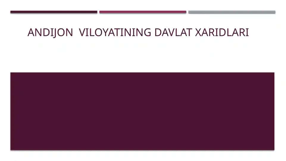 Andijon viloyatining Davlat xaridlari