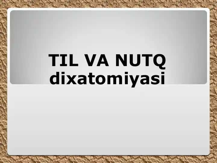 TIL VA NUTQ
