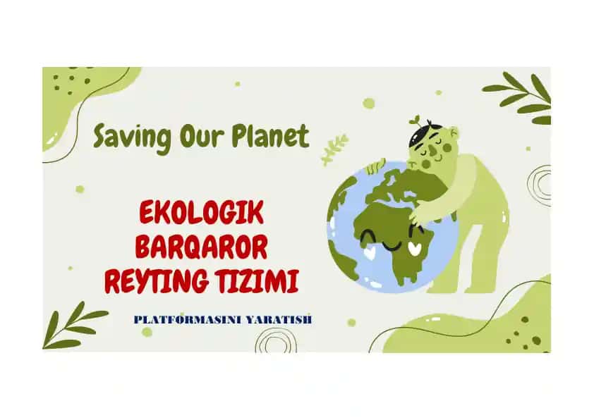 Ekologik Barqaror Reyting Tizimi Platformasini Yaratish