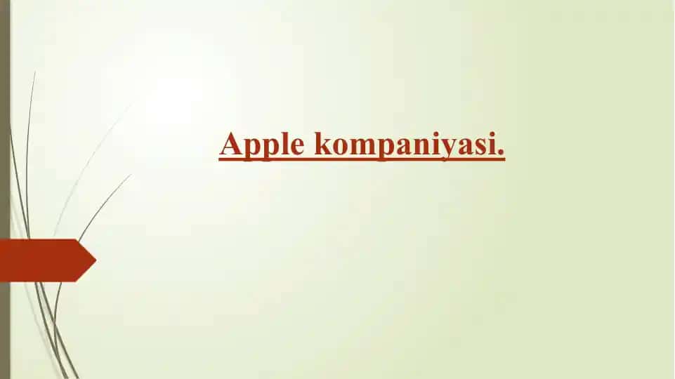 Apple kompaniyasi