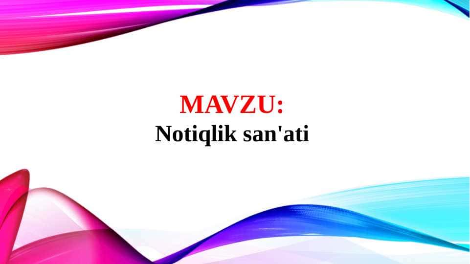 Notiqlik san'ati